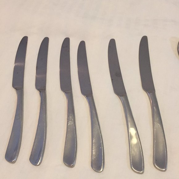 CAMBRIDGE STAINLESS CHINA 41 Pc LOT KNIFE FORK SPOON ASSORTED 3 FULL PLACE+ MORE - Picture 5 of 12